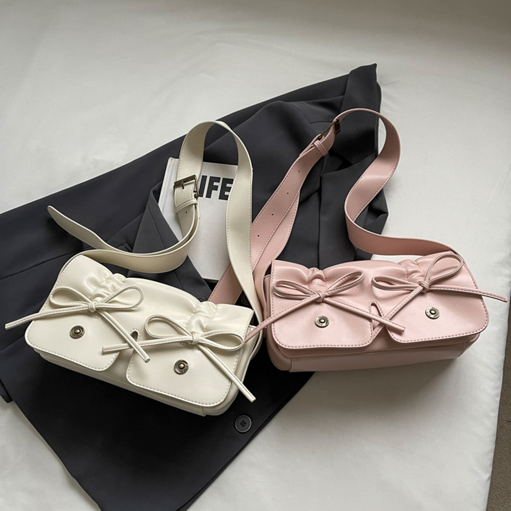 Women Luxury Shoulder Bag PU Leather Simple Satchel Bag Adjustable Strap Fashion Crossbody Bag Female Outdoor Bag