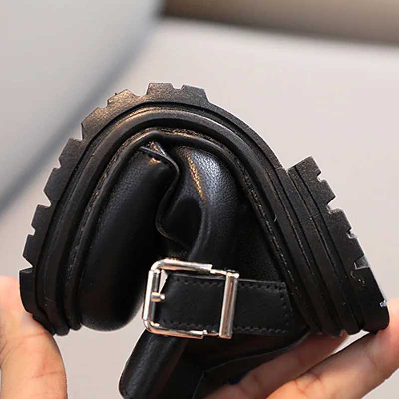 Autumn Winter Kids Boys Girls British Sle Boots Childrens Side Zipper Non-Slip Boots Baby Warm leather BootsXJ241206