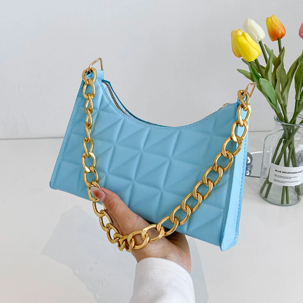 Women's Advanced Diamond Bag 2022 New Trend All-match Shoulder Bag Niche Chain Handbag Female Fashion Texture Shopping Bag