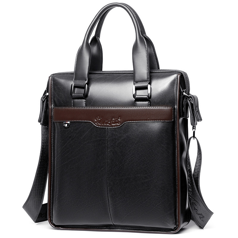 2024 Men's Briefcase Business Shoulder Bag Luxury designer bags split leather Messenger Bags Vertical Handbag Bag Travel Bags