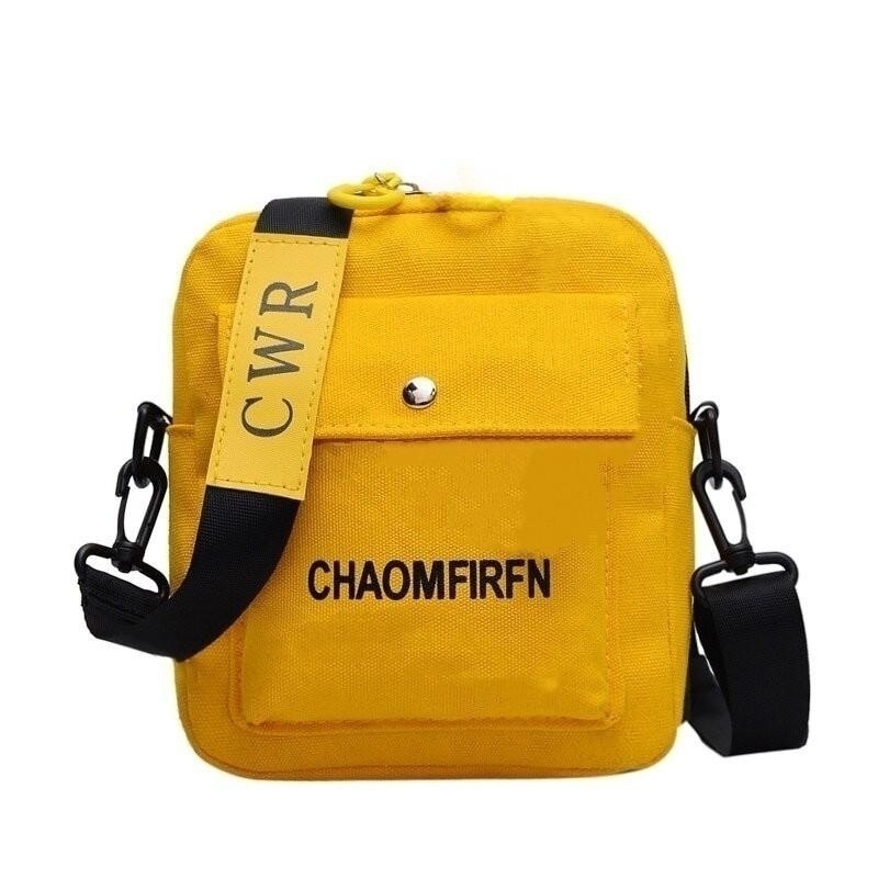 Yellow Crossbody For Women - Casual Canvas Letter Bag New Free Delivery Designer Bag