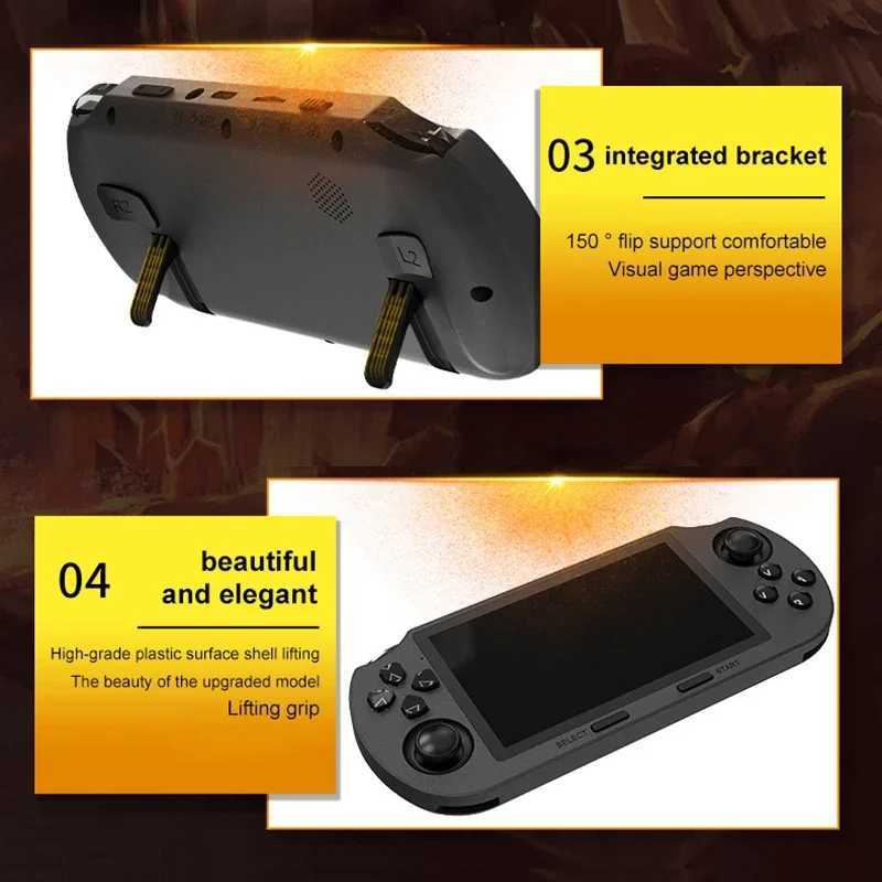 New SF3000 retro handheld game console 4.5-inch IPS Sn game console hine childrens wireless mini portable game console Y241107