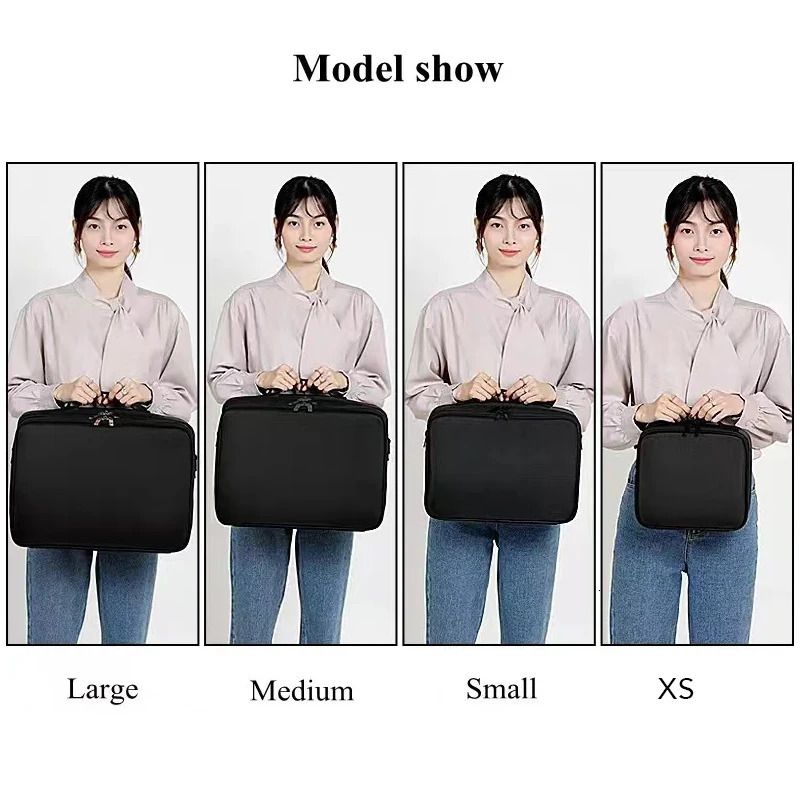 High quality professional organizer Bolso Mujer makeup box large capacity storage bag 2 layers dh912331255