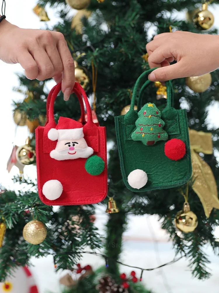Christmas gift bag Ping An fruit packaging creative felt handbag Christmas bag Christmas Eve gift box 241107