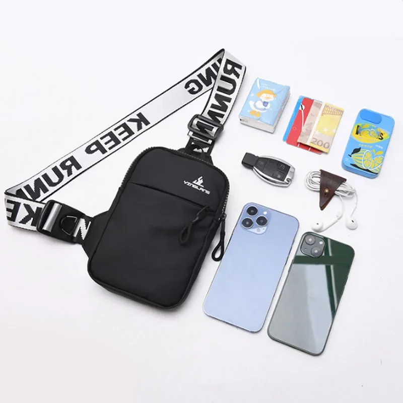 Small Chest Bag Women Mobile Phone Bag Outdoor Sports Bag for Men Mini Fashion Shoulder Bag Female Messenger Bag Gift Handbags