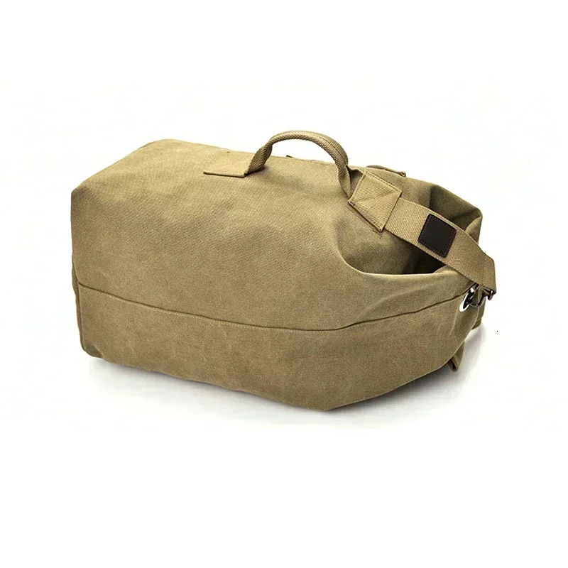 Large capacity travel climbing bag tactical backpack womens backpack canvas bucket shoulder sports bag 241106