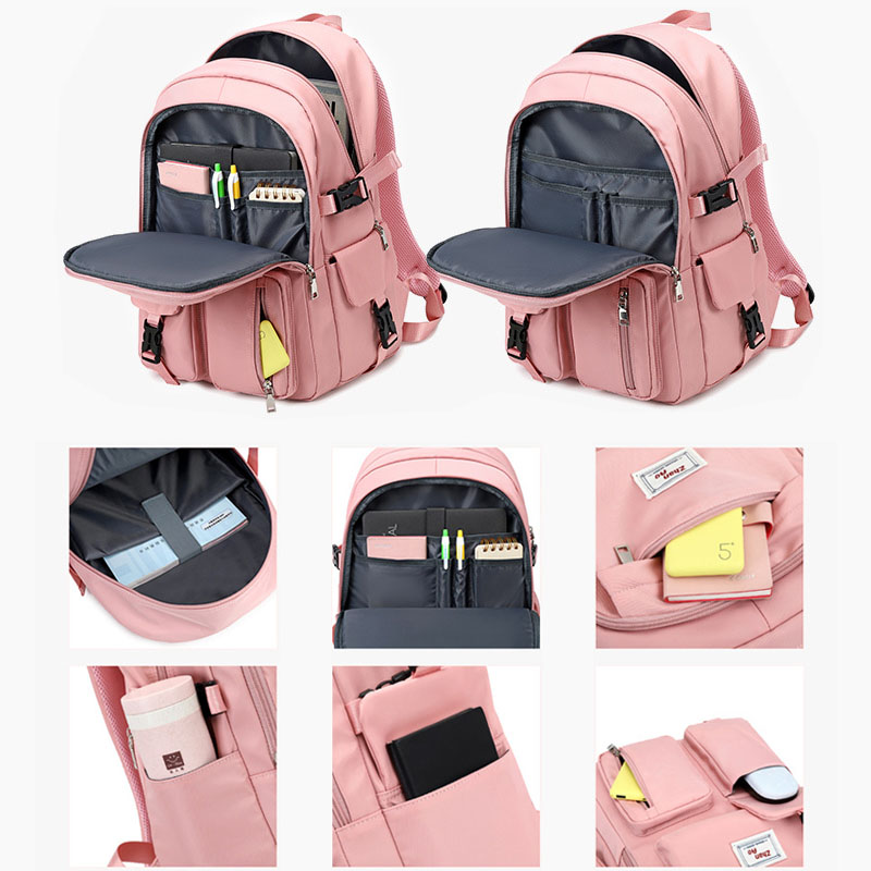 Large PC Schoolbag Backpack for High School Teenager Girls College Student 14 15.6 Inch Notebook Laptop Backpack Book Bag Female