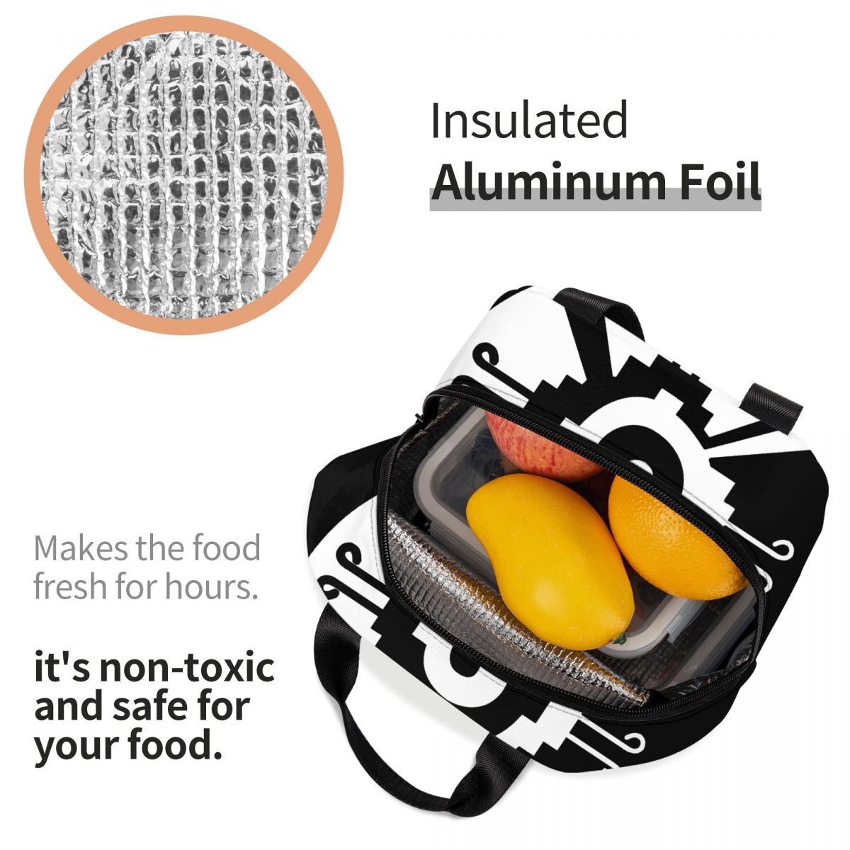 Hunab Ku Mayan Aztec Sacred Symbol Thermal Insulated Lunch Bag Women Resuable Lunch Container School Travel Storage Food Box