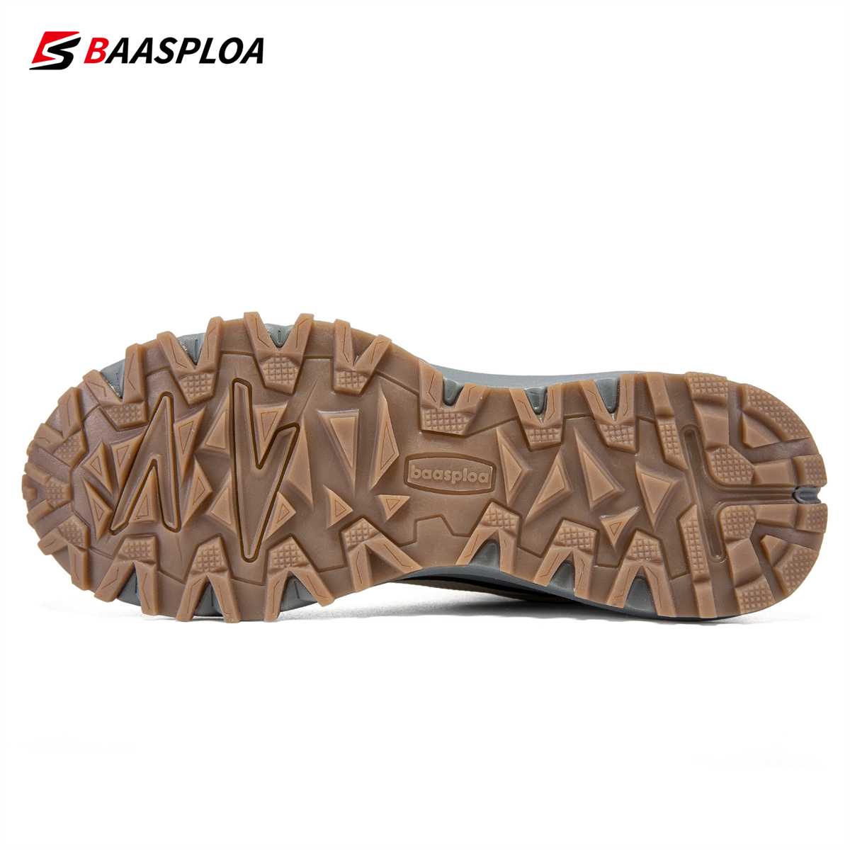 Baasploa Men Hiking Shoes Non-slip Outdoor Fashion Lightweight Breathable Shoes Male Casual Anti-Skid Wear-Resistant Sneakers