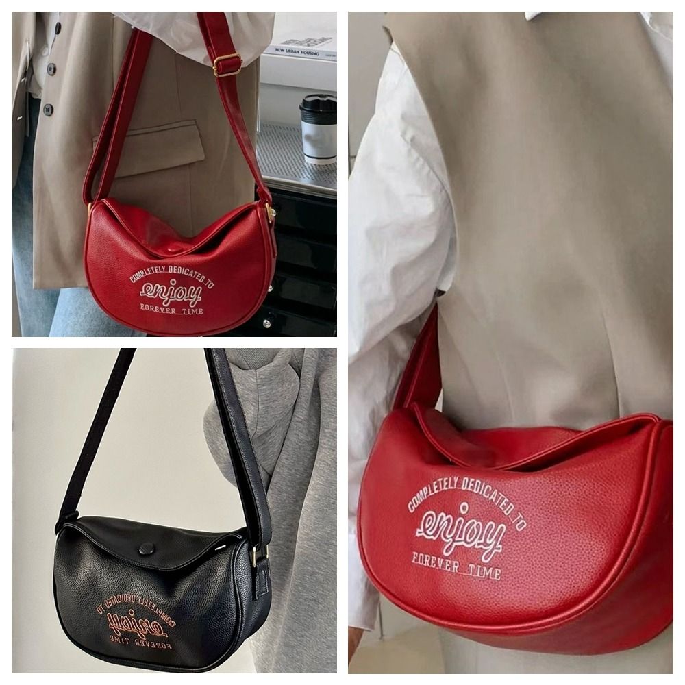 Original Design Fashion Bag Women's Autumn And Winter New Popular Online Red Shoulder Bag Advanced Feel Versatile Crossbody Bag