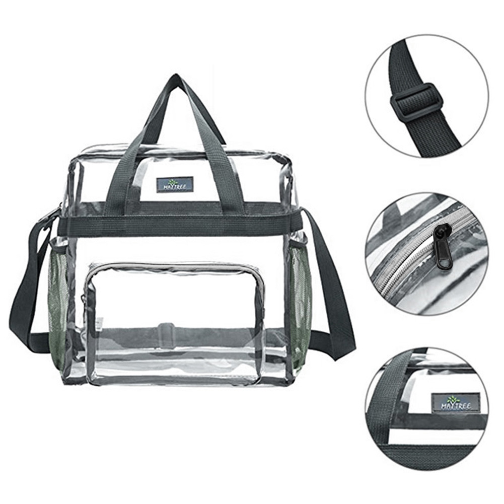 PVC Women's Bags Cosmetic bag Portable Large Capacity waterproof travel Wash bag Transparent Shoulder Bag Storage Pouch Cosmetic