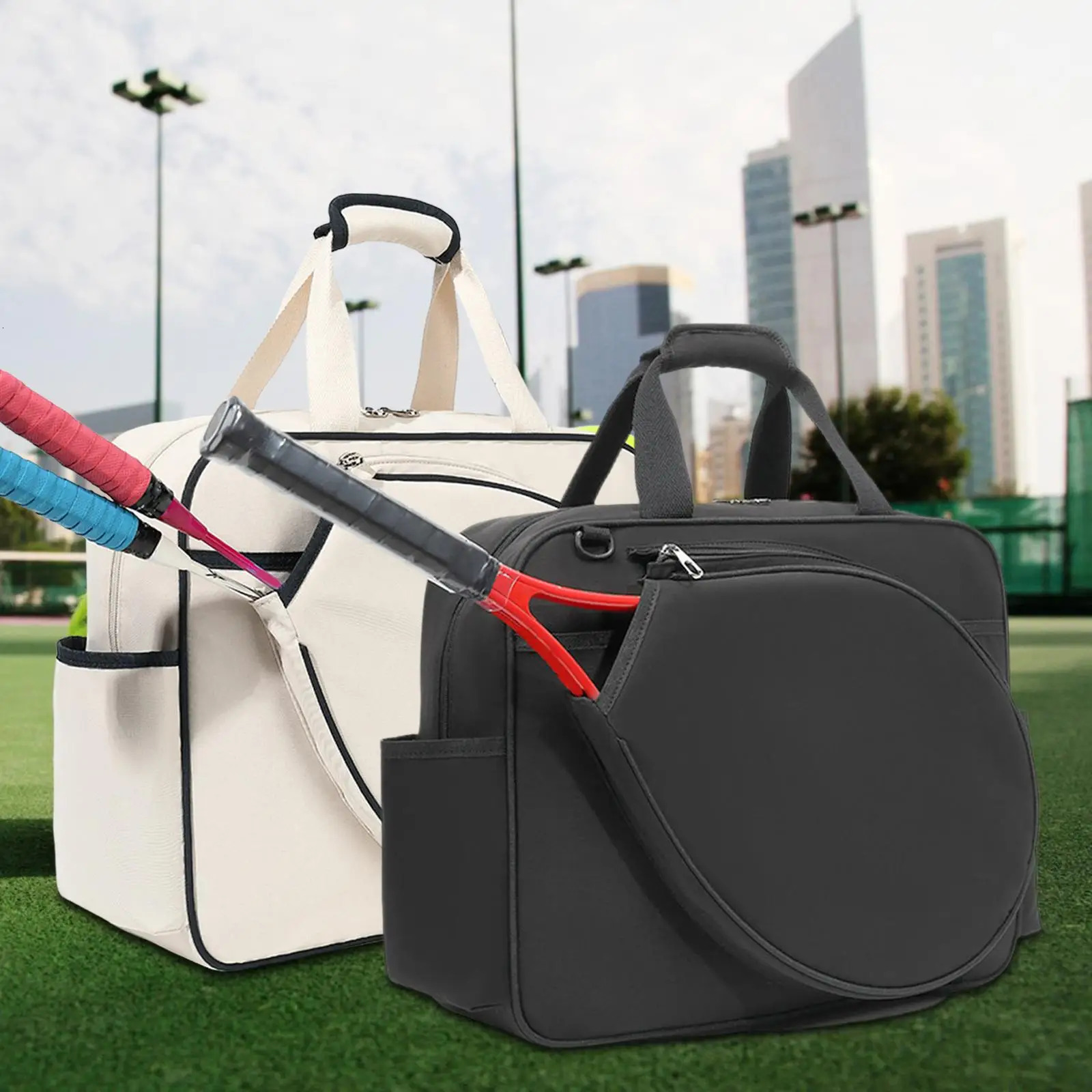 Tennis Handbag Sport Bag Racket Holder Pickleball Racket Storage Professional Tennis Racket Bag for Training Swimming Travel Gym 241107