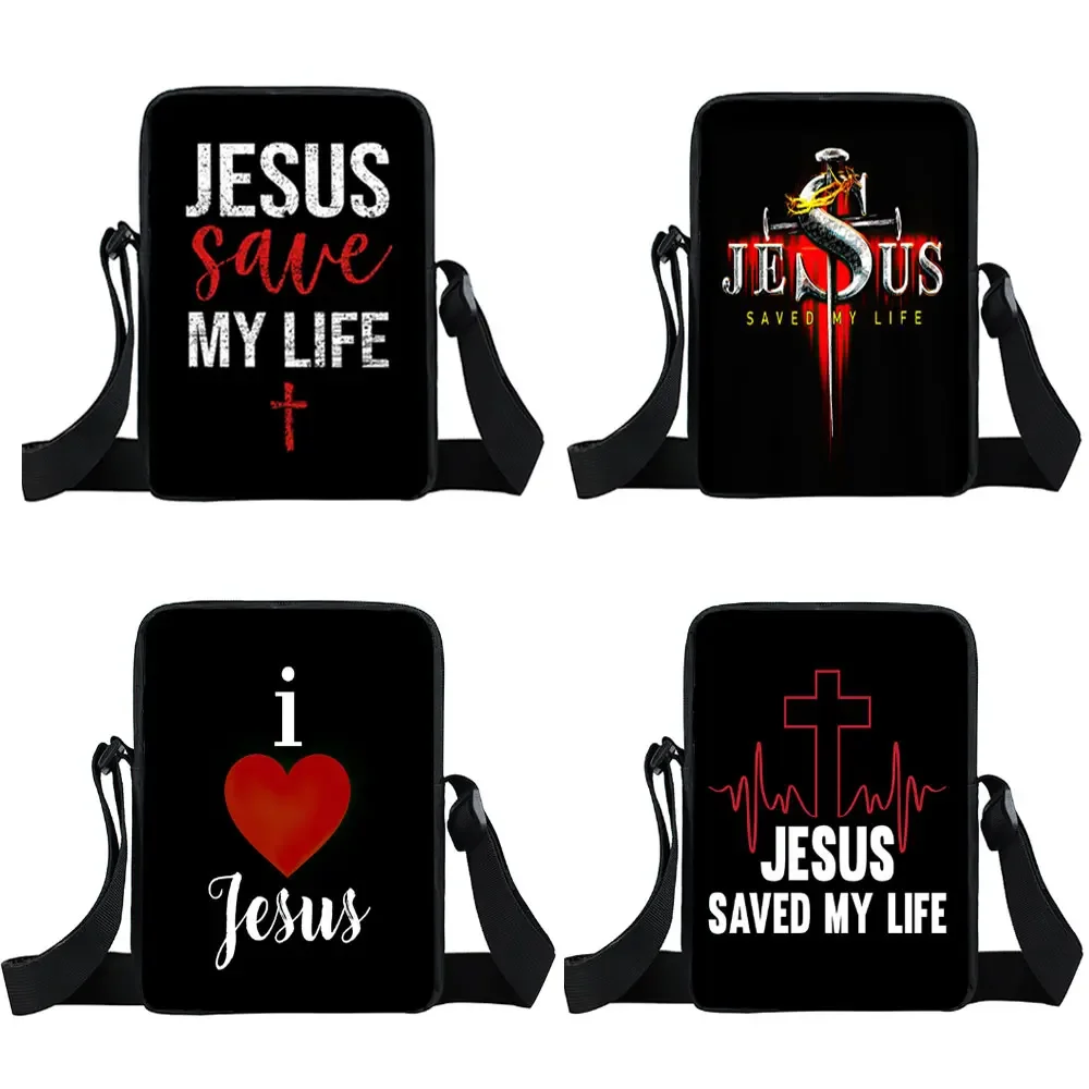 GesÃ¹ Save My Life Stampa Crossbody Bag Christianesty Borsedbag God Cretevers B…