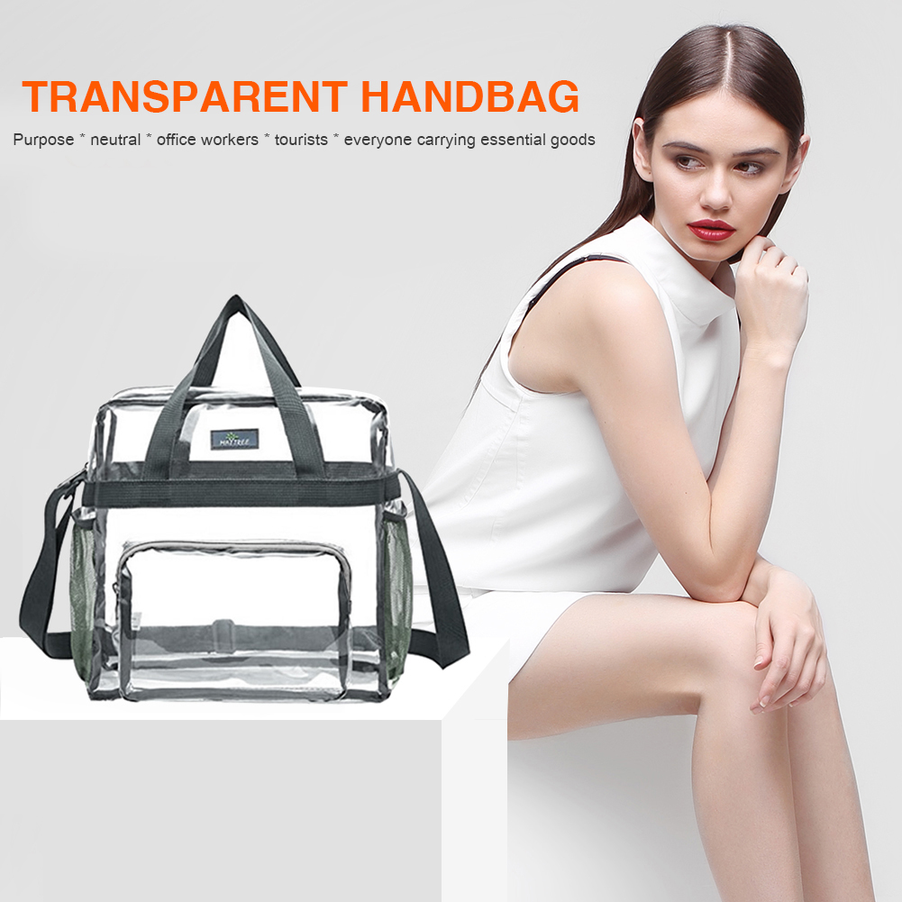 PVC Women's Bags Cosmetic bag Portable Large Capacity waterproof travel Wash bag Transparent Shoulder Bag Storage Pouch Cosmetic