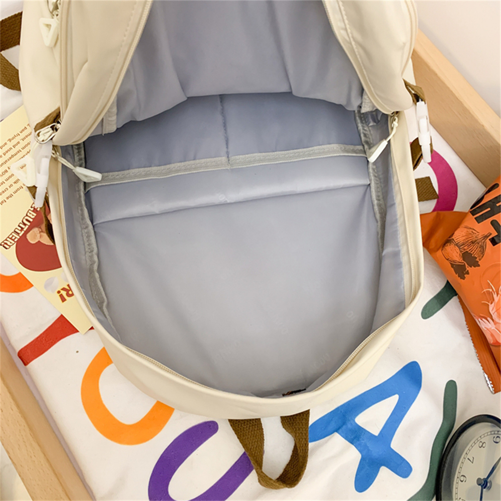 High-quality Nylon Ladies Backpacks Large-capacity Solid Color Ladies Schoolbags Teenagers Laptop Backpacks New Women Bags Sac