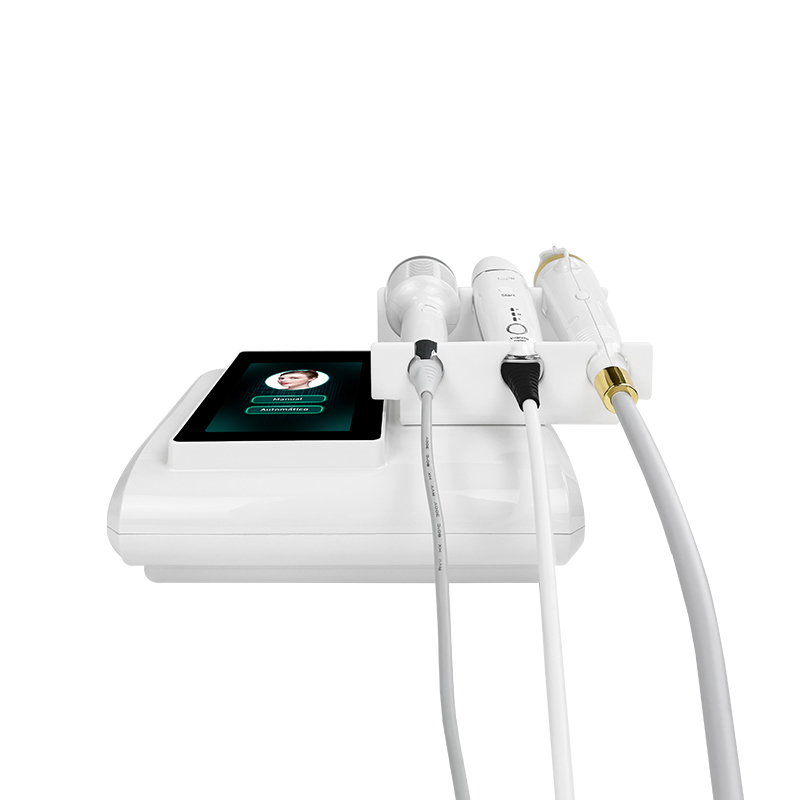 Newest 3-IN-1 Anti-Aging Microcrystal hifu Machine RF eliminating Stretch Marks micro needles beauty salon