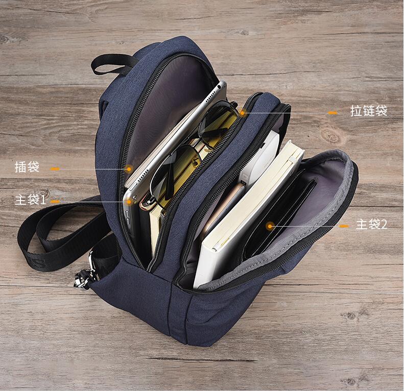 Youth Men chest bag fashion brand sports straddle messenger small straddle bag Male Oxford Fabric versatile shoulder bag