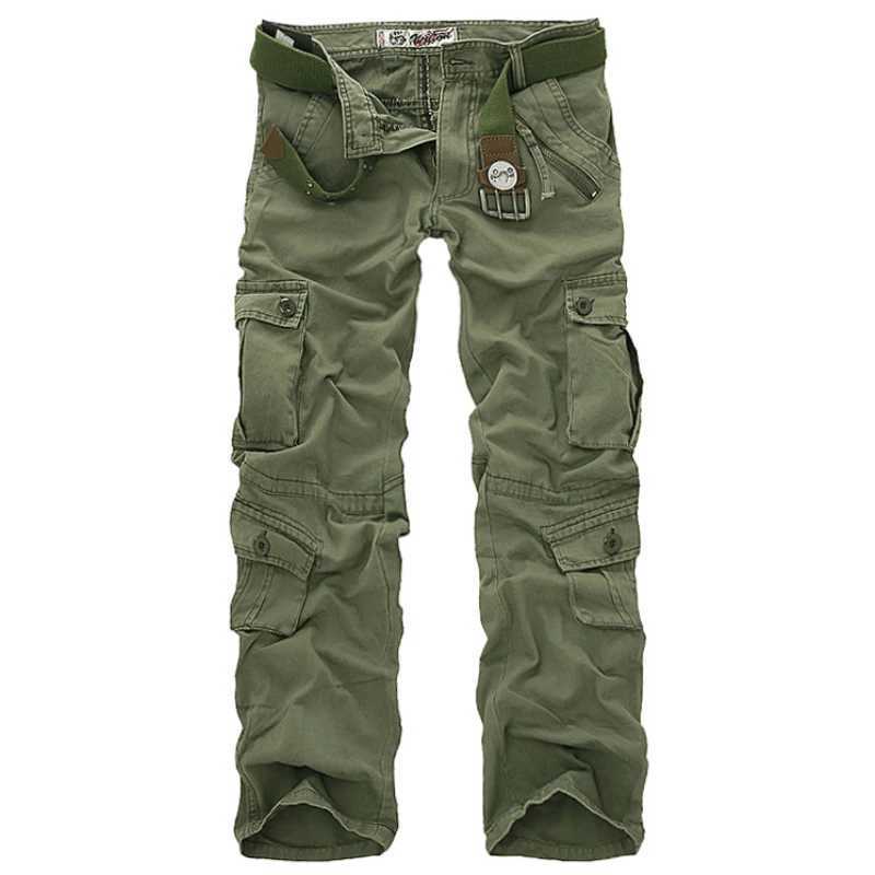 Men Cargo Pants Camouflage Trousers Military Pants for Man 7 Colors Streetwear Joggers Men Pants Straight Trouser No Belt LX241107