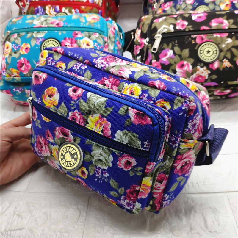 SHYAA Stall Women's Bag Source Elderly Cloth Bag Korean Canvas Straddle Purse Single Shoulder Ladies Canvas Crossbody Bag