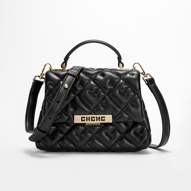 HC Fashion Classic 2024 New Women's Crossbody Large Capacity Bag PU Material Solid Color Letter Element Women's Shoulder Bag
