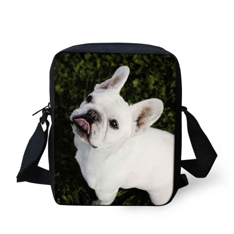 Women Mini Cross-body Bags for Girls Boys Cute 3D French Bulldog Print Ladies Messenger Bags Travel Shoulder Handbag