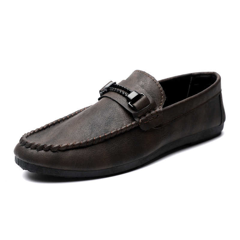 CMM High End Formal Summer Soft Soled Business Work Waterproof Lightweight Leather Surface Mens Loafer Dou Shoes Mens Thick Soled Breathable