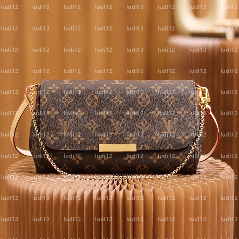 10A High quality favorite bag Womens crossbody shoulder bag Original designer handbag mirror quality New leather chain bag fashion underarm Bag envelope bag WALLET