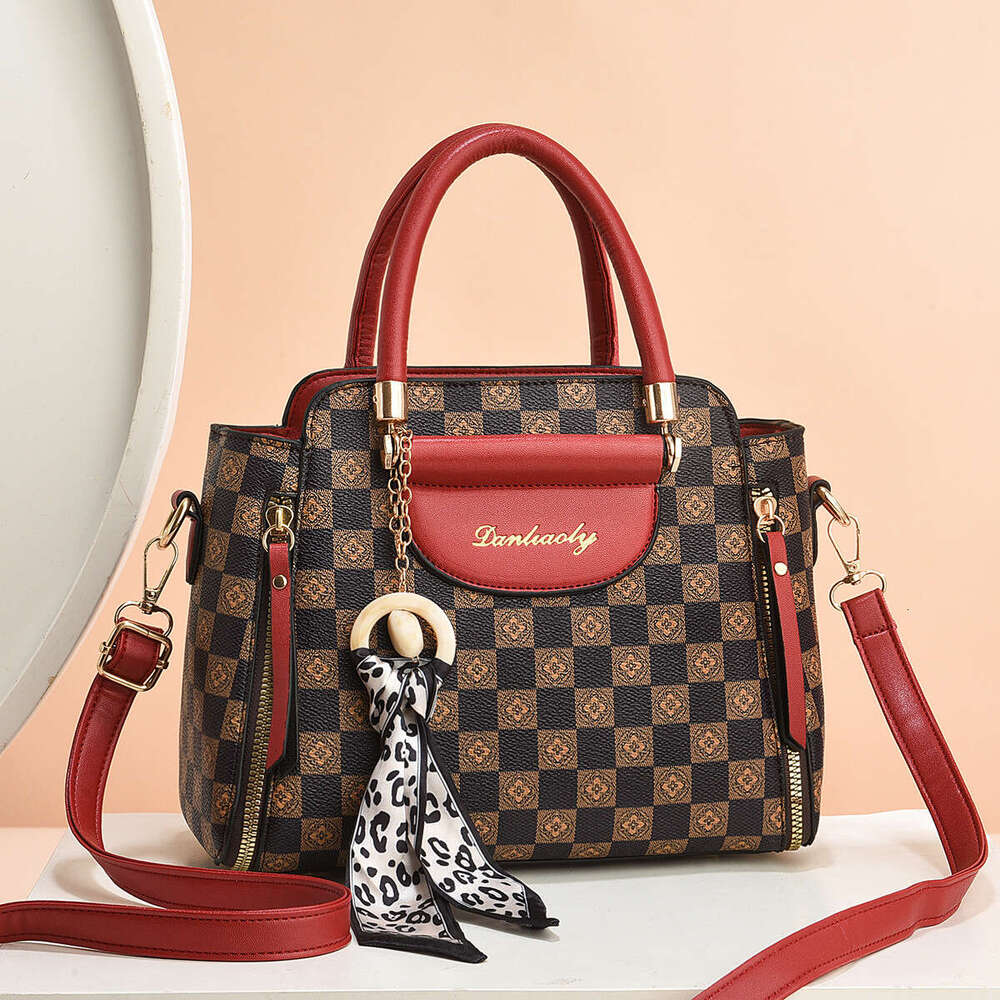 2024 Tote Bagpu Shoulder Handbag Large Capacity Crossbody Ladies Bags Women's Bag