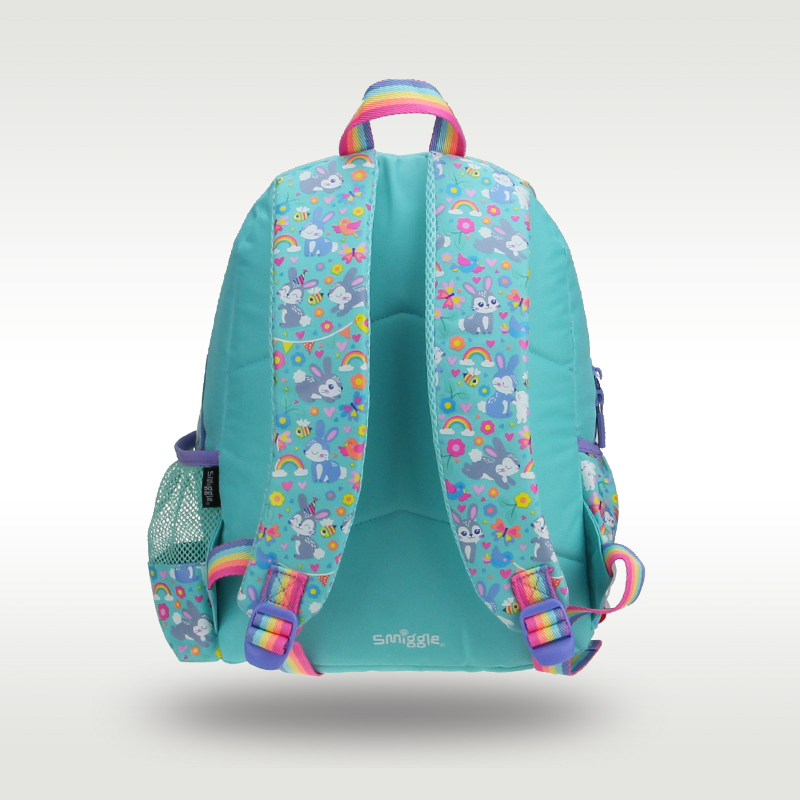 Australia Smiggle original hot-selling children's schoolbag high quality cute blue rabbit plush girl bag 3-6 years old 14 inches