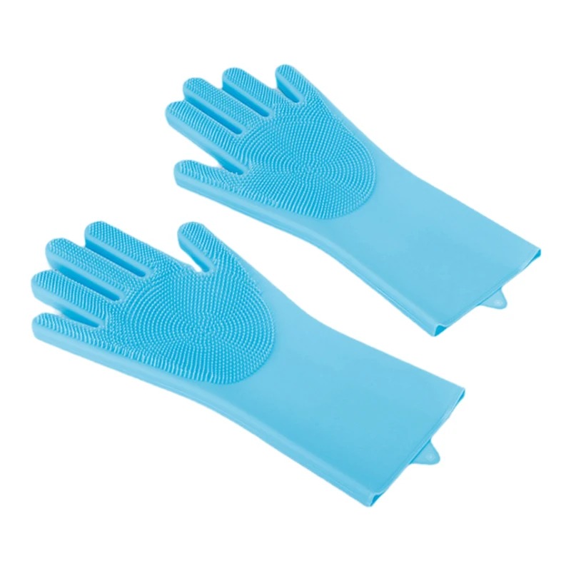 Pet Grooming Bathing Gloves Dog Cat Bathing Shampoo Scrubber Magic Massaging Cleaning Cleaner Sponge Silicon Hair Removal Glove