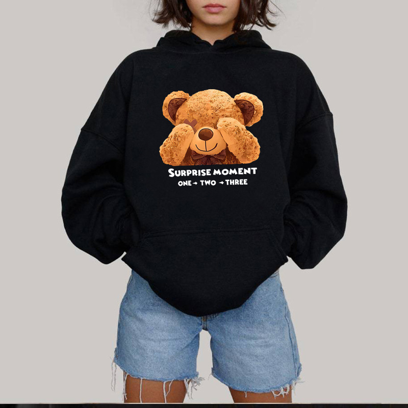 New autumn and winter fashion letter printed hooded back collar and women's plush hooded sweatshirt designer trendy T-shirt