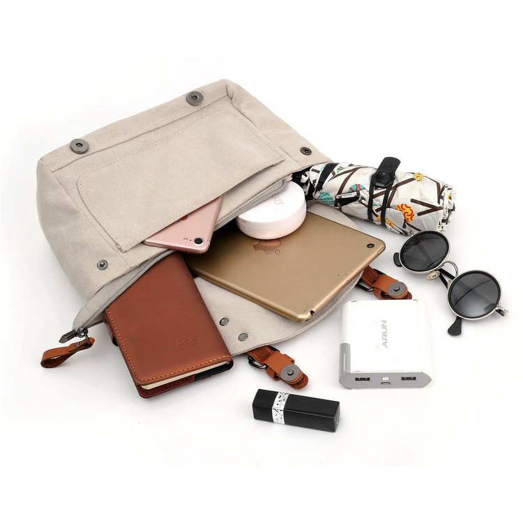 New retro doctor canvas bag portable messenger bag large capacity commuter ladies fashion shoulder bag