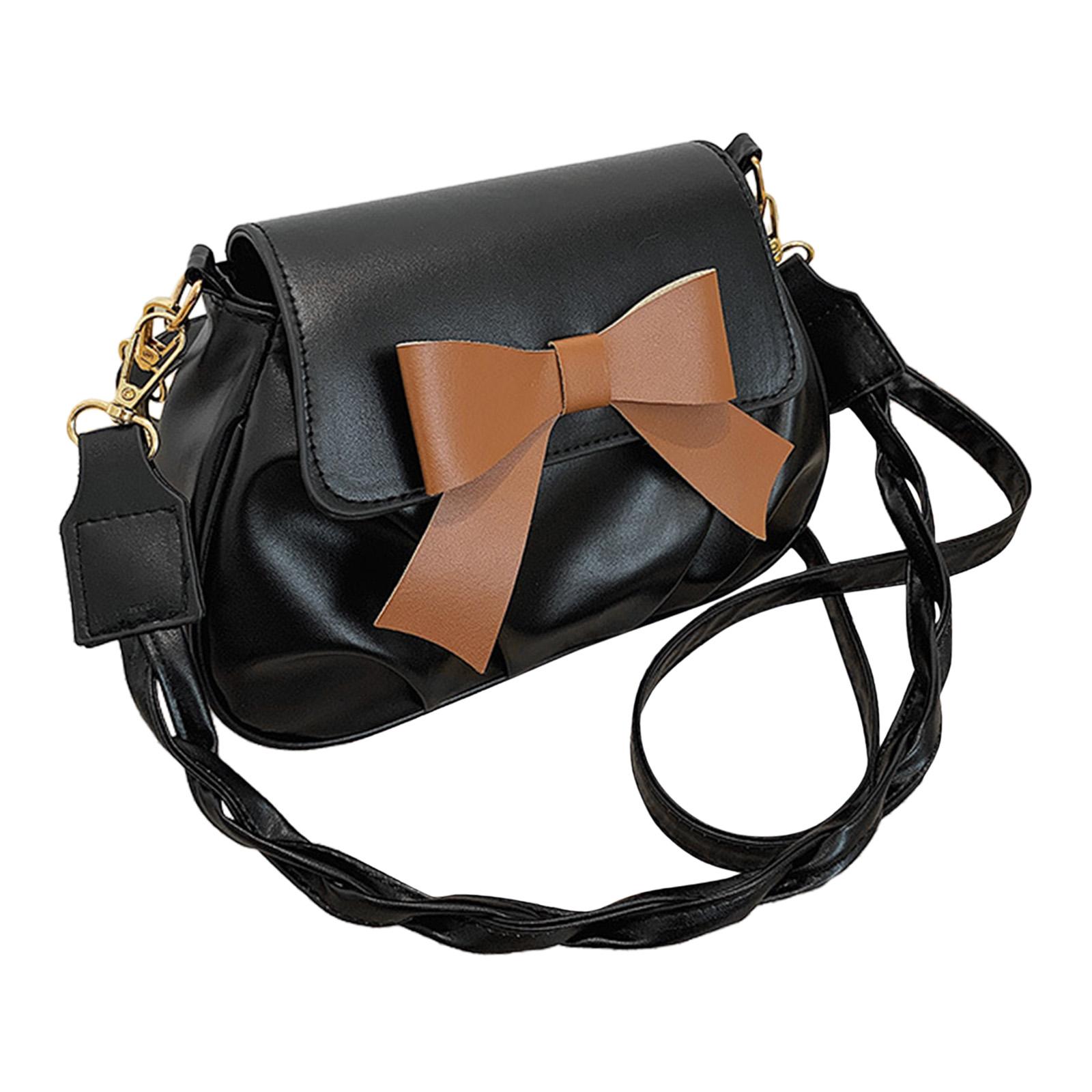 Women Crossbody Bag Elegant Trendy with Large Bowknot Removable Straps Ladies Handbag for Vacation Party Travel Outdoor Work