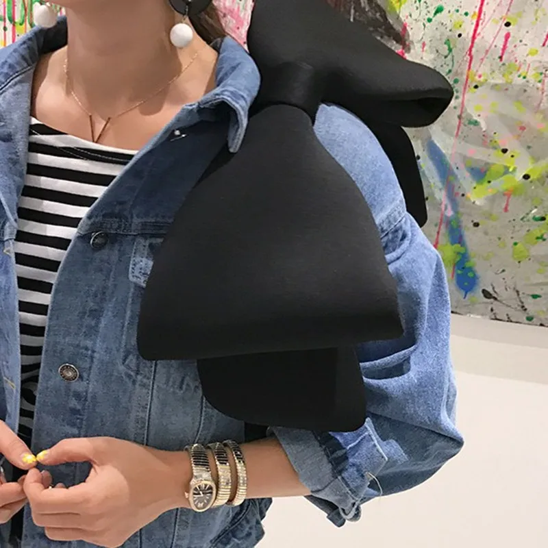 Women's Recessive Shoulder Messenger Bag RIBBON BAG Cute Bowknot Handbag Ladies Girls Evening Patrty Bag bolsas 5 COLORS