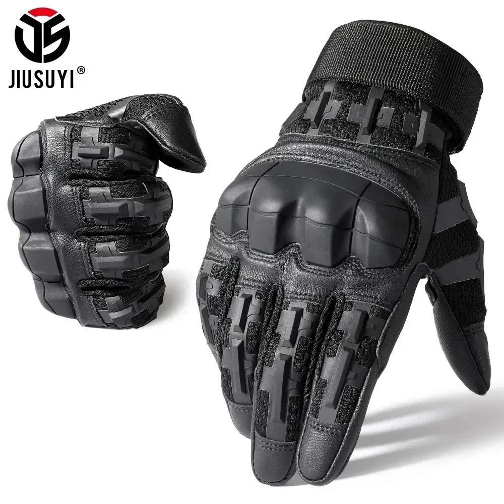 Touch screen tactical full finger gloves combat color ball air gun hunting shooting leather motorcycle protective equipment mens 241106