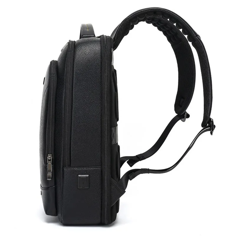Quality Men's 100% Genuine Leather Backpack Laptop Bag Male School Bag Men Daypacks Casual Travel Bag 15.6inch Laptop Backpack