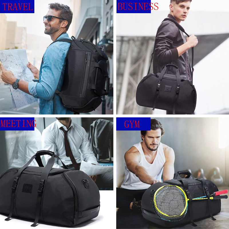 Bange Multifunction Large Capacity Men Travel Bag Waterproof Duffle Bag for Travel Backpack Hand Luggage Bags with Shoe Pouch
