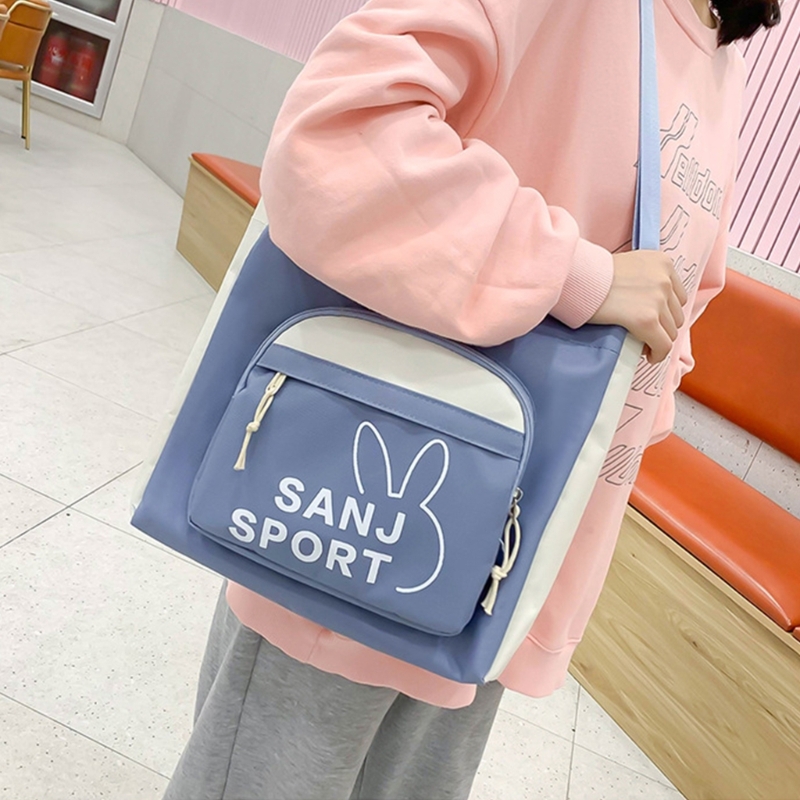 5pcs Large Capacity School Backpack Set School Bag Book Bag for Teens Girls Daypack Cute Shoulder Bag Handbag Pencil Bag 517D
