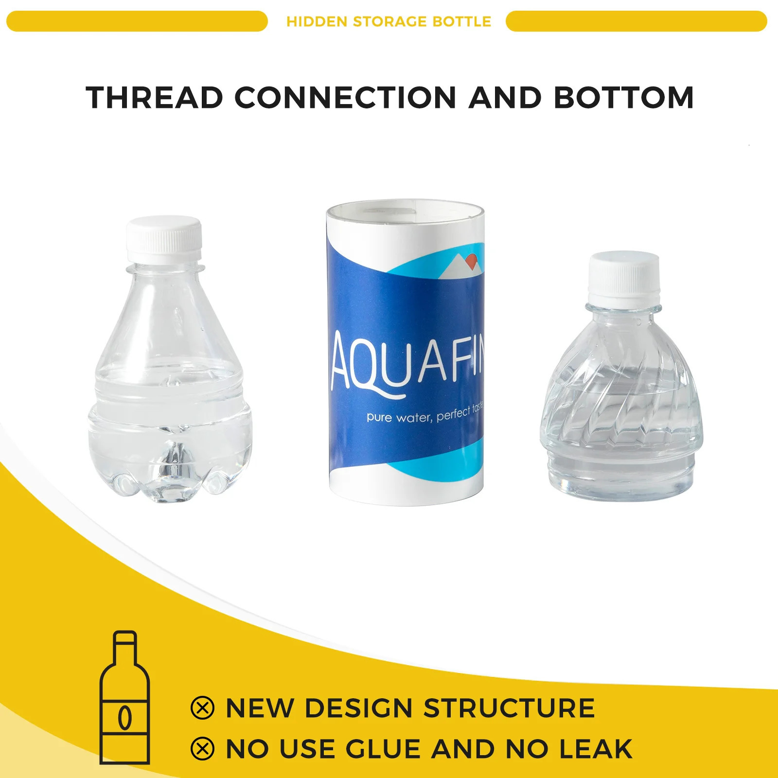 Aquafina Water Bottle Diversion Safe Can Stash Hidden Security Container With A Food Grade Smell Proof Bag 241107
