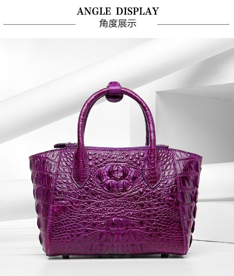 100% genuine crocodile skin leather women handbag shoulder bag, fashion alligator skin women cross body tote bag