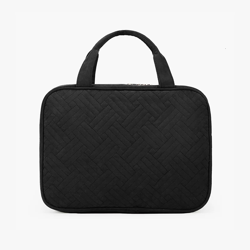 Makeup bag with hook waterproof makeup bag travel organizer 241106