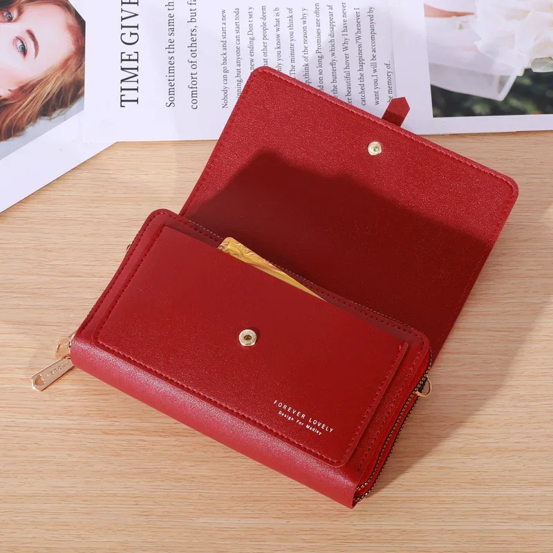 New Fashion Women's Shoulder Bag Multi Functional Oblique Straddle Phone Bag Minimalist Mini Versatile Wallets for Women 2023