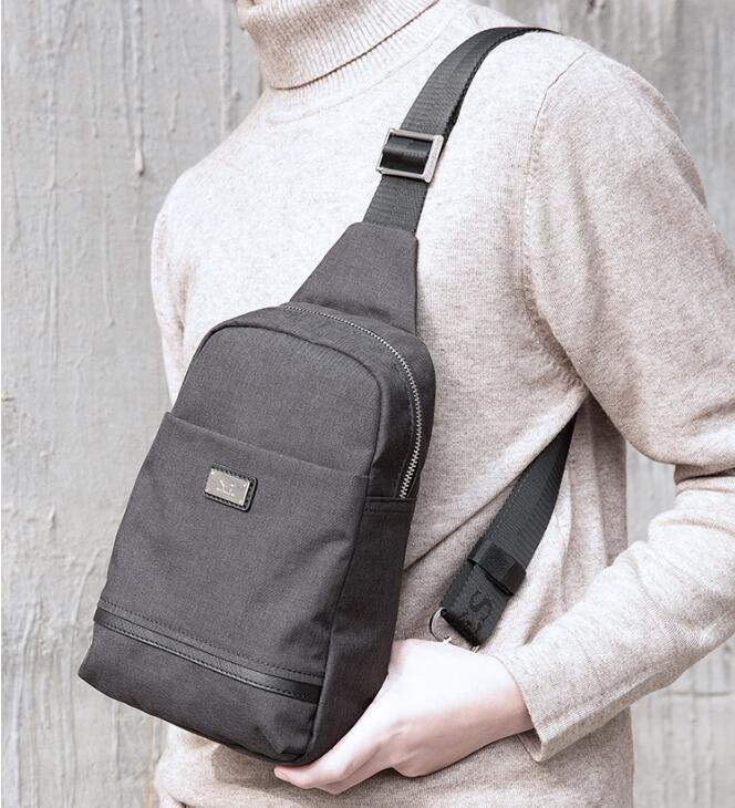 Men's Waist bag 2020 new earth tide leisure Oxford fabric bag single shoulder bag cross tide brand Septwolves male Satchel