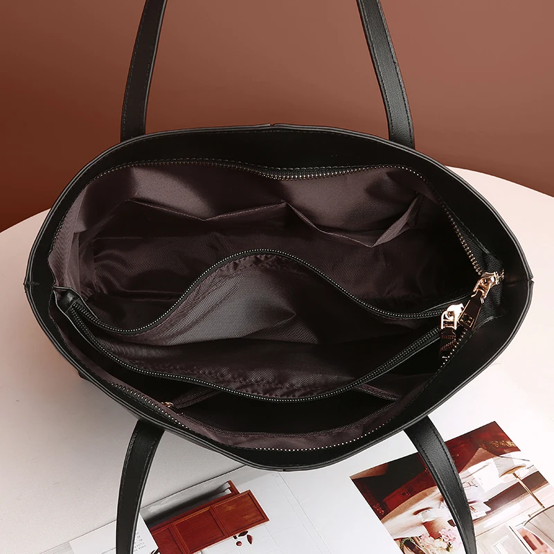 New 2024 Large Women's Bag Large Capacity Shoulder Bags High Quality PU Leather Shoulder Bags Ladies Wild Bags Sac a Main Femme