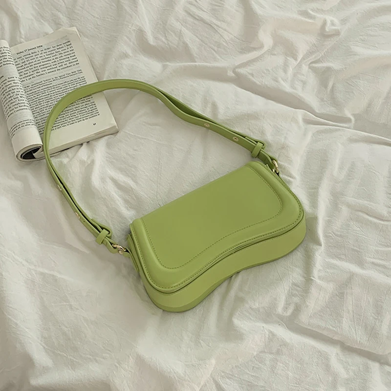 Temperament PU Leather Female Shoulder Bag Simple Fashion Crossbody Bags for Women Flap Handbags Sac A Main Femme New In Bolsas
