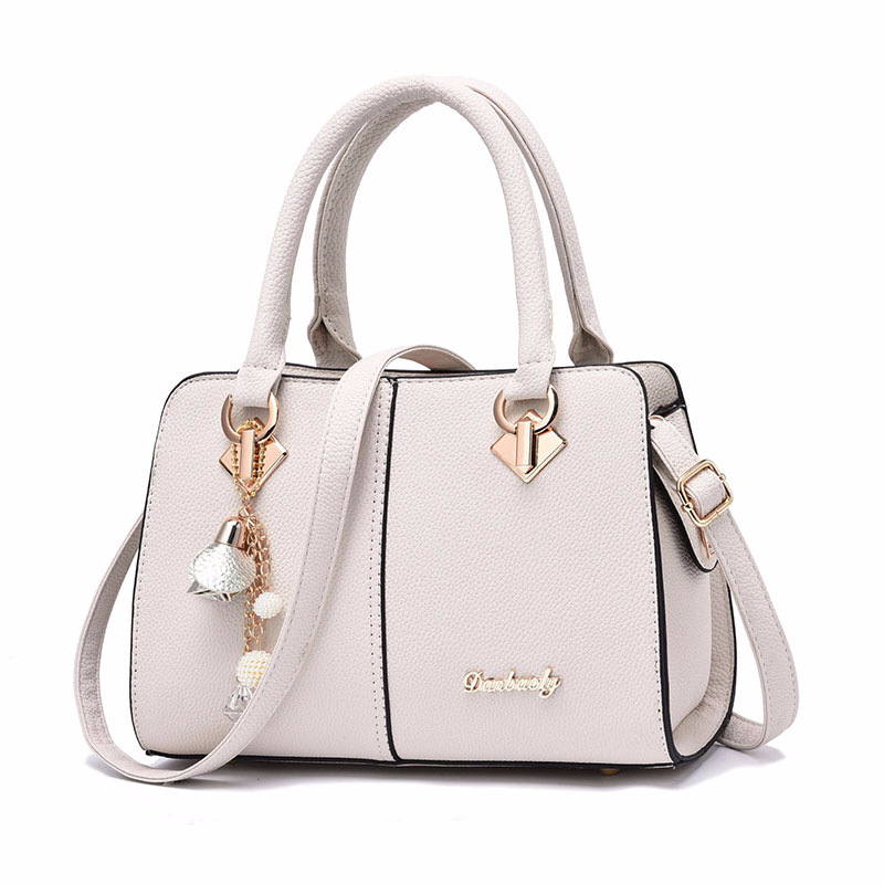 New style Ladies new one-shoulder handbag European and American fashion pu Boston crossbody bag huashen 28X11X19cm