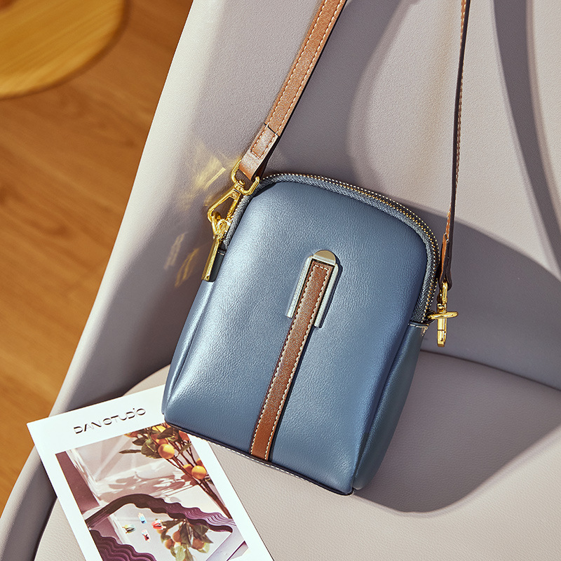 XMESSUN New Genuine Leather Crossbody Phone Bags for Women 2024 Designer Fashion Luxary Lady Casual Shoulder Messenger Purse Bag