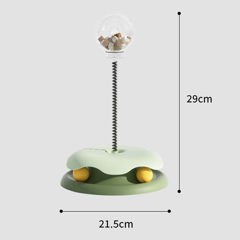 Cat toys leaky food carousel teasing cat toys cats and dogs universal self high boredom carousel non-slip snacks freeze-dried shaker