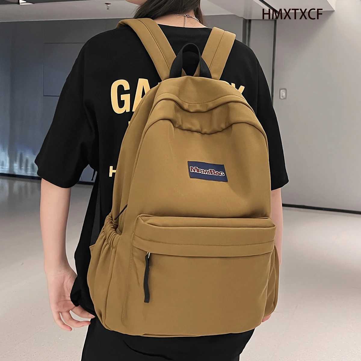 Nylon Backpack for Women Student Laptop Cute School Bag Trendy Female College Backpack Lady Travel Book Bags Fashi 241107