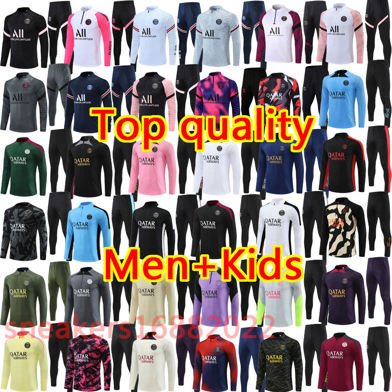 2024 25 pPSG tracksuit Paris tracksuit training mbappe chandal 21 22 23 24 25 survetement tuta retro futbol psgES Soccer tracksuit football tracksuit kid men kids kit
